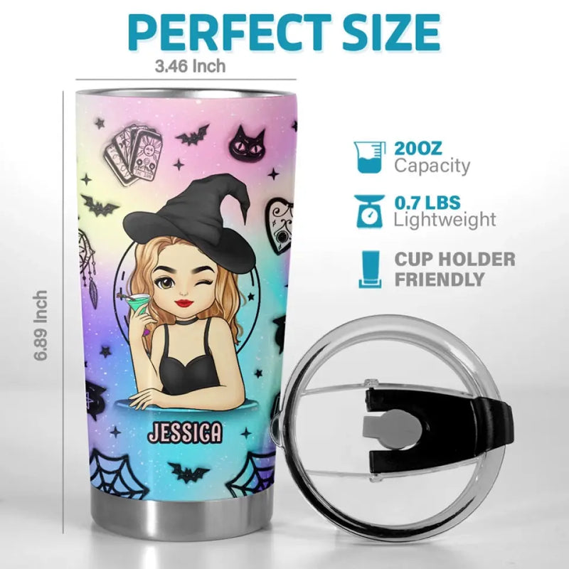 Every Witch Deserves A Touch Of Magic This Halloween - Personalized Custom Witch Tumbler - Halloween Gift For Witches, Yourself