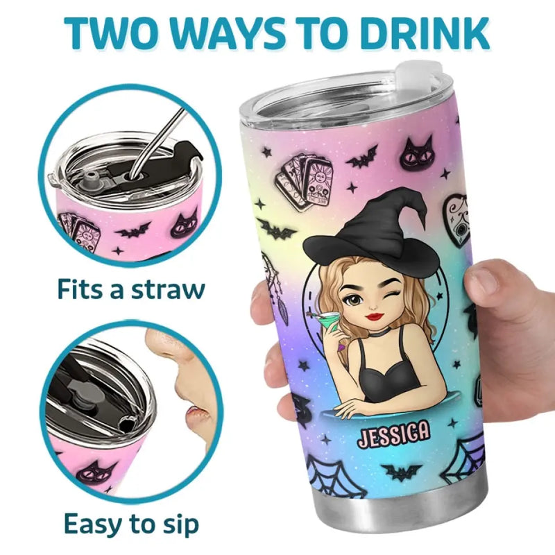 Every Witch Deserves A Touch Of Magic This Halloween - Personalized Custom Witch Tumbler - Halloween Gift For Witches, Yourself