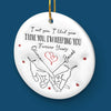 Our Love Is The Greatest Gift This Christmas - Couple Personalized Custom 3D Inflated Effect Printed Ornament - Ceramic Round Shaped - Christmas Gift For Husband Wife, Anniversary