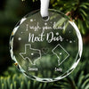True Friendship Is A Bond That Lasts Forever - Bestie Personalized Custom Circle Glass Ornament - Christmas Gift For Best Friends, BFF, Sisters