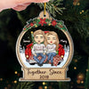 Your Love During The Christmas Season Brings Joy To My Heart - Couple Personalized Custom Ornament - Acrylic Custom Shaped - Christmas Gift For Husband Wife, Anniversary