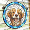 Custom Photo Cats Leave Paw Prints On Our Hearts - Memorial Personalized Window Hanging Suncatcher - Sympathy Gift For Pet Owners, Pet Lovers