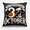 Let's Get Spooky - Family Personalized Custom Pillow - Halloween Gift For Family Members