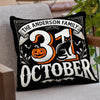 Let's Get Spooky - Family Personalized Custom Pillow - Halloween Gift For Family Members