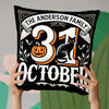 Let's Get Spooky - Family Personalized Custom Pillow - Halloween Gift For Family Members