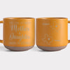 The Love Between Family Knows No Distance - Family Personalized Custom Pottery Mug - Gift For Family Members
