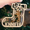 At Christmas, All Roads Lead Home - Family Personalized Custom Ornament - Wood Custom Shaped - Christmas Gift For Family Members