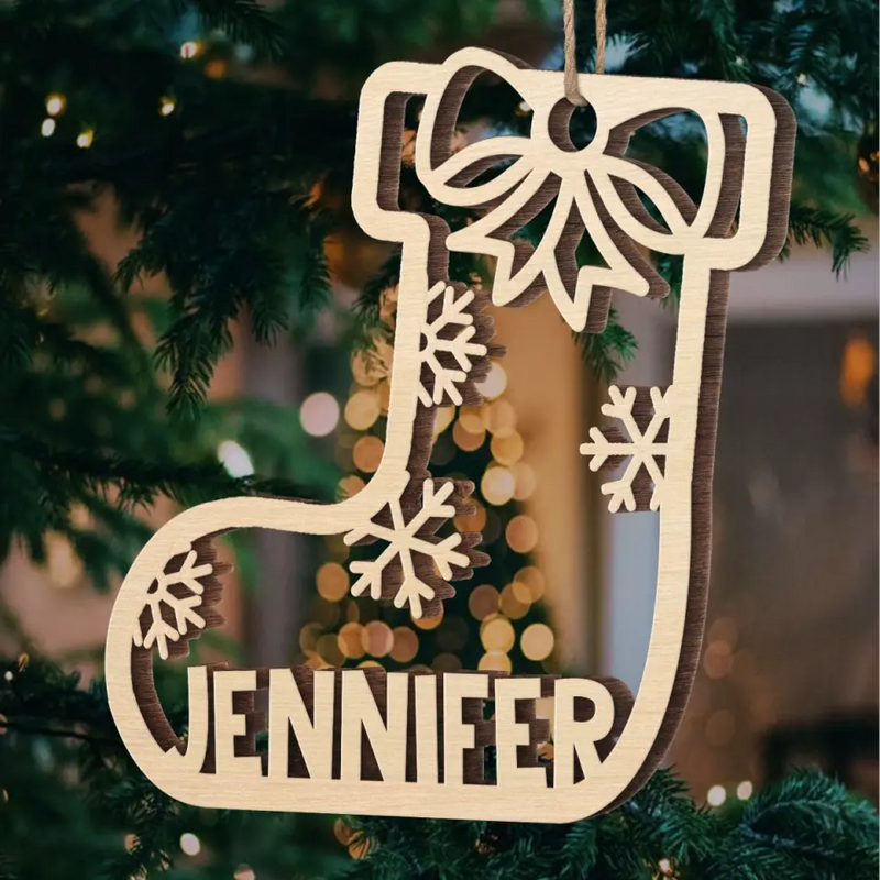 At Christmas, All Roads Lead Home - Family Personalized Custom Ornament - Wood Custom Shaped - Christmas Gift For Family Members