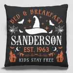 Custom Halloween Bed & Breakfast Decor - Personalized Pillow