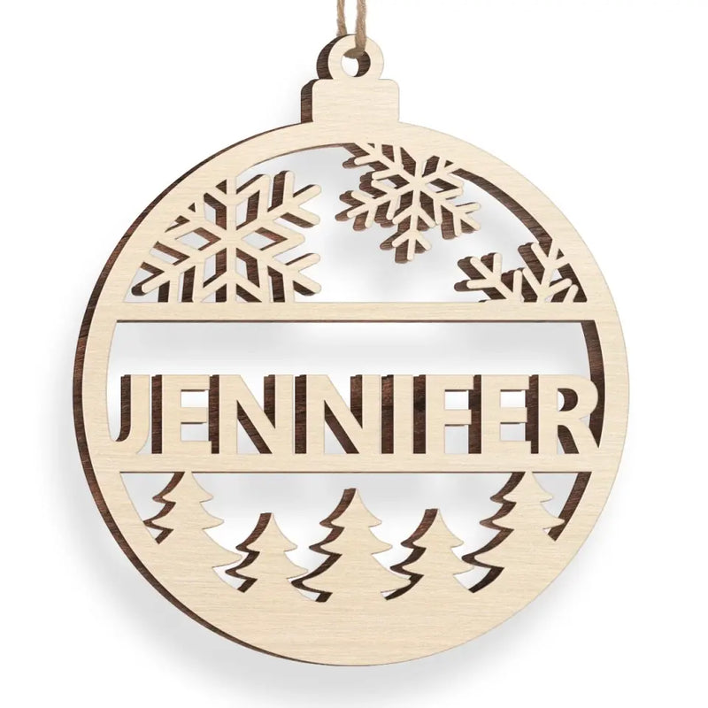 My Family Loves Christmas - Family Personalized Custom Ornament - Wood Custom Shaped - Christmas Gift For Family Members