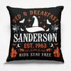 Where Spooky Delights And Sweet Dreams Collide - Family Personalized Custom Pillow - Halloween Gift For Family Members