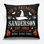Custom Halloween Bed & Breakfast Decor - Personalized Pillow