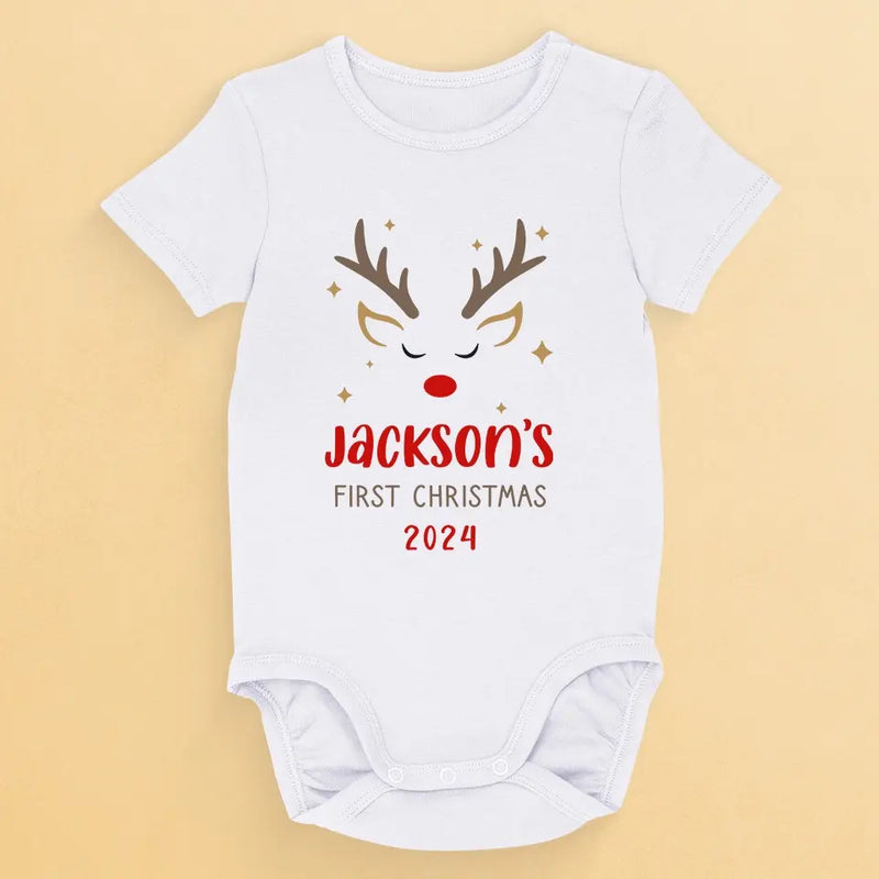 Christmas Is So Much Brighter With A Little One Around - Family Personalized Custom Baby Onesie - Christmas Gift For Baby Kids, Newborn Baby