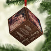 Custom Photo You And Me - Couple Personalized Custom Wooden Cube Ornament - Christmas Gift For Husband Wife, Anniversary