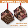 Custom Photo You And Me - Couple Personalized Custom Wooden Cube Ornament - Christmas Gift For Husband Wife, Anniversary