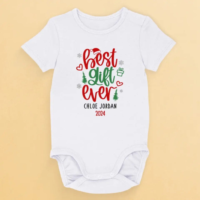 Our Favorite Gift Arrived Early This Year - Family Personalized Custom Baby Onesie - Christmas Gift For Baby Kids, Newborn Baby