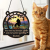 A Dog Wags His Tail With His Heart - Memorial Personalized Window Hanging Suncatcher - Sympathy Gift For Pet Owners, Pet Lovers