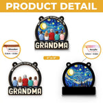 Custom Name Grandma Family Gifts - Personalized Suncatcher Ornament
