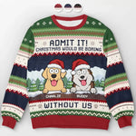 Custom Name Funny Christmas Gifts for Dog Lovers - Personalized Sweatshirt