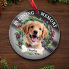 Custom Photo In Loving Memory- Memorial Personalized Custom Mirrored Acrylic Ornament - Sympathy Gift, Christmas Gift For Pet Owners, Pet Lovers