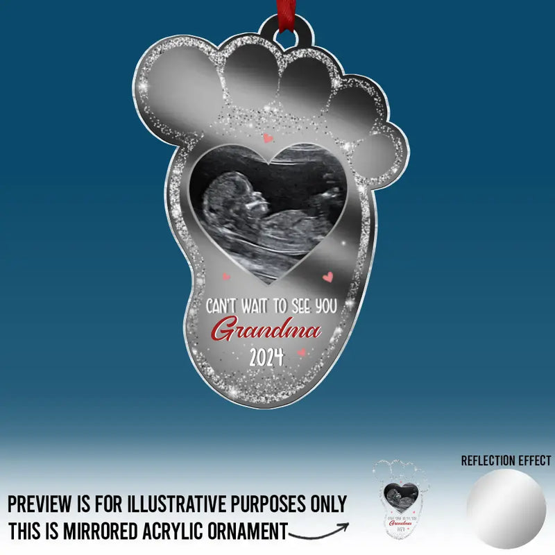 Custom Photo Jingle Bells, Baby Smells, All Merry And Nice - Family Personalized Custom Mirrored Acrylic Ornament - Christmas Gift For Baby Kids, Newborn Baby