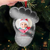 Custom Photo Baby's First Noel - Family Personalized Custom Mirrored Acrylic Ornament - Christmas Gift For Baby Kids, Newborn Baby