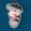 Custom Photo Baby's First Noel - Family Personalized Custom Mirrored Acrylic Ornament - Christmas Gift For Baby Kids, Newborn Baby