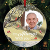 Custom Photo I'm Always With You - Memorial Personalized Custom Mirrored Acrylic Ornament - Sympathy Gift, Christmas Gift For Family Members