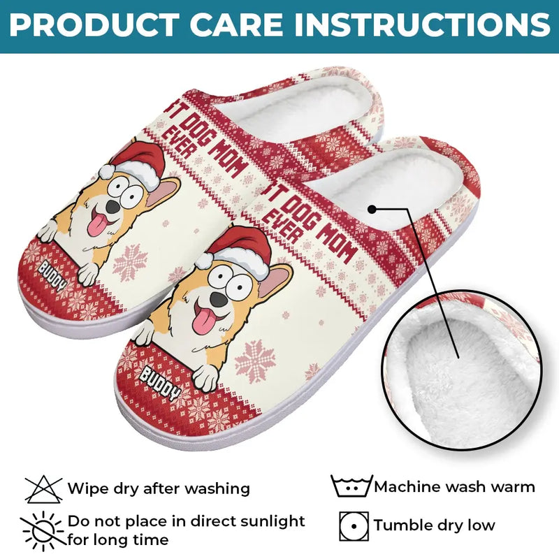 No Holiday Is Complete Without My Canine Companion - Dog & Cat Personalized Custom Fluffy Slippers - Christmas Gift For Pet Owners, Pet Lovers