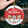 Santa Paws Brought Me The Cutest Little Christmas Sidekick - Dog & Cat Personalized Custom 3D Inflated Effect Printed Ornament - Ceramic Round Shaped - Christmas Gift For Pet Owners, Pet Lovers