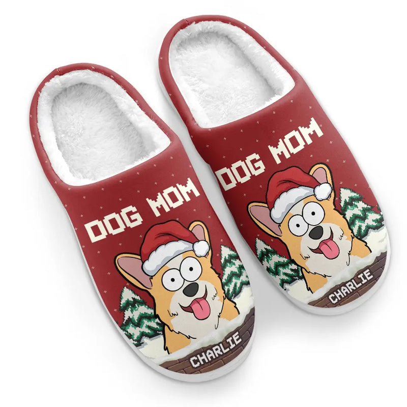 Warm Feet And Happy Pets Make The Perfect Holiday Combo - Dog & Cat Personalized Custom Fluffy Slippers - Christmas Gift For Pet Owners, Pet Lovers