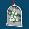 For Christmas, All I Want Is To Be With My Family - Family Personalized Custom Mirrored Acrylic Ornament - Christmas Gift For Family Members