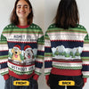 Purrs And Tail Wags This Christmas - Dog & Cat Personalized Custom Ugly Sweatshirt - Unisex Wool Jumper - Christmas Gift For Pet Owners, Pet Lovers