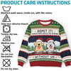 Purrs And Tail Wags This Christmas - Dog & Cat Personalized Custom Ugly Sweatshirt - Unisex Wool Jumper - Christmas Gift For Pet Owners, Pet Lovers