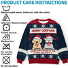 Paws And Enjoy The Holiday Cheer - Dog Personalized Custom Ugly Sweatshirt - Unisex Wool Jumper - Christmas Gift For Pet Owners, Pet Lovers