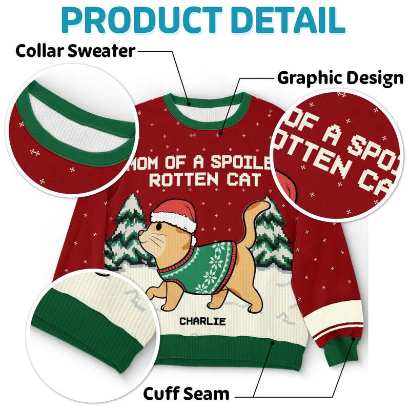 Santa Claws Is Coming To Town - Cat Personalized Custom Ugly Sweatshirt - Unisex Wool Jumper - Christmas Gift For Pet Owners, Pet Lovers