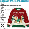 Santa Claws Is Coming To Town - Cat Personalized Custom Ugly Sweatshirt - Unisex Wool Jumper - Christmas Gift For Pet Owners, Pet Lovers