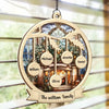 The Warmth Of Family Is The True Spirit Of Christmas - Family Personalized Window Hanging Suncatcher - Christmas Gift For Family Members
