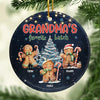 Grandma's Favorite Batch - Family Personalized Custom Ornament - Ceramic Round Shaped - Christmas Gift For Mom, Grandma