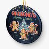 Grandma's Favorite Batch - Family Personalized Custom Ornament - Ceramic Round Shaped - Christmas Gift For Mom, Grandma