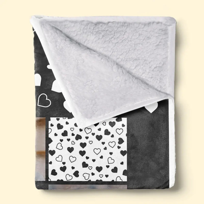Custom Photo We Miss You And Love You Always - Memorial Personalized Custom Blanket - Sympathy Gift For Family Members