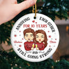 Your Love Is The Greatest Gift I Could Ever Unwrap - Couple Personalized Custom 3D Inflated Effect Printed Ornament - Ceramic Round Shaped - Christmas Gift For Husband Wife, Anniversary