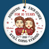 Your Love Is The Greatest Gift I Could Ever Unwrap - Couple Personalized Custom 3D Inflated Effect Printed Ornament - Ceramic Round Shaped - Christmas Gift For Husband Wife, Anniversary