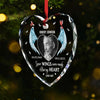 Custom Photo Memories For A Lifetime - Memorial Personalized Custom Heart Glass Ornament - Sympathy Gift, Christmas Gift For Family Members