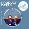 We Go Together Like Drunk - Bestie Personalized Custom Circle Glass Ornament - Christmas Gift For Best Friends, BFF, Sisters