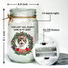 Custom Photo Light Up Your Life With Furry Love - Dog & Cat Personalized Custom Mason Jar Light - Christmas Gift For Pet Owners, Pet Lovers