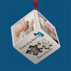 Custom Photo A Piece Of My Heart - Memorial Personalized Custom Wooden Cube Ornament - Sympathy Gift, Christmas Gift For Family Members