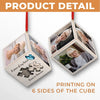 Custom Photo A Piece Of My Heart - Memorial Personalized Custom Wooden Cube Ornament - Sympathy Gift, Christmas Gift For Family Members
