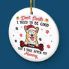 The Best Christmas Presents Come With Tails - Dog & Cat Personalized Custom 3D Inflated Effect Printed Ornament - Ceramic Round Shaped - Christmas Gift For Pet Owners, Pet Lovers