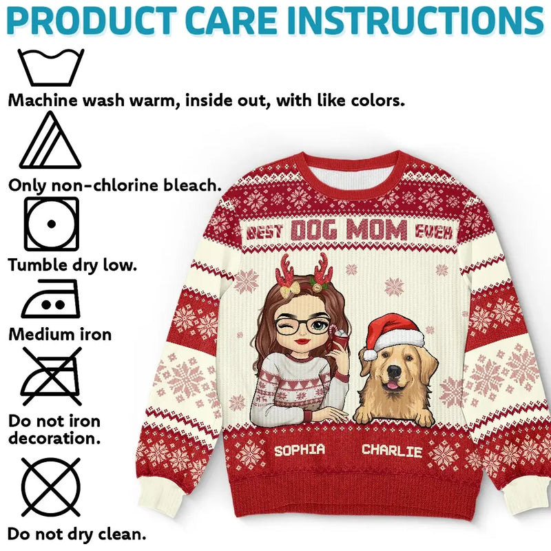 Feline Jolly This Christmas - Dog & Cat Personalized Custom Ugly Sweatshirt - Unisex Wool Jumper - Christmas Gift For Pet Owners, Pet Lovers